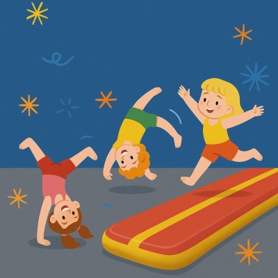 Acrobatics for children aged 4-6.