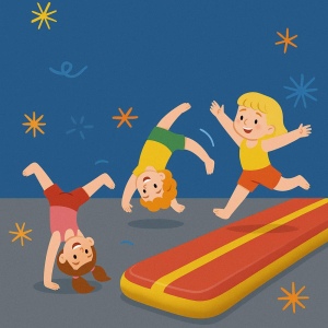 Acrobatics for children 4-5 years old. Nhóm nhỏ nhất