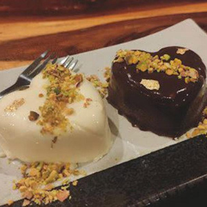 Dừa và sô cô la semifreddo